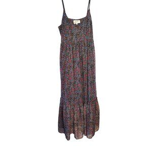 Sud Express Large Maxi Dress, Multicolor Flowy Boho Adjustable Strap France